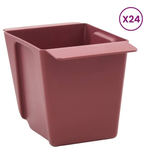 Kutije za cvijeće za Euro palete 24 kom. Smeđa Polipropilen - Smeđa 13,5 x 9 x 9,5 cm 24 Cijena