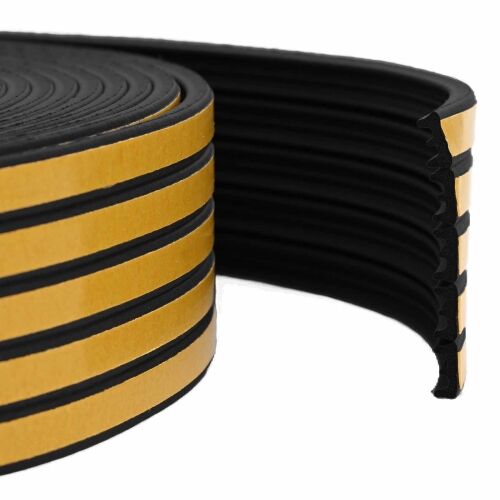 Samoljepiva brtvila za prozore Crna 9 x 4 mm 50 m EPDM pjena - Crna 50 m E-profil 9 x 4 Cijena