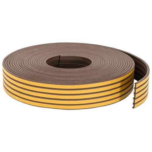 Samoljepiva brtvila za prozore Smeđa 9 x 4 mm 50 m EPDM pjena - Smeđa 50 m E-profil 9 x 4 Cijena
