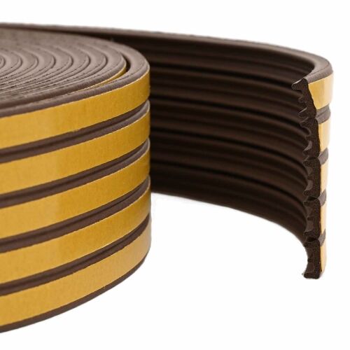 Samoljepiva brtvila za prozore Smeđa 9 x 4 mm 50 m EPDM pjena - Smeđa 50 m E-profil 9 x 4 Cijena