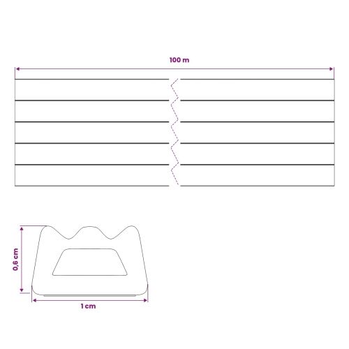 Samoljepiva brtvila za prozore Bijela 10 x 6 mm 100 m - Bijela 100 m ED-profil 10 x 6 Cijena