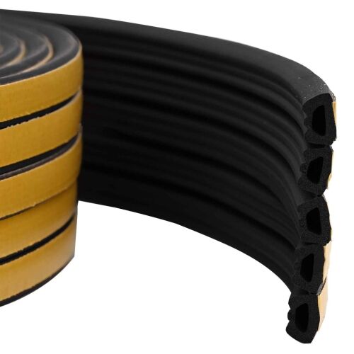 Samoljepiva brtvila za prozore Crna 10 x 6 mm 12 m EPDM pjena - Crna 12 m ED-profil 10 x 6 Cijena