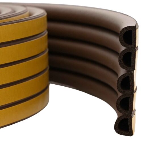 Samoljepiva brtvila za prozore Smeđa 12 x 10 mm 100 m - Smeđa 100 m D-profil 12 x 10 Cijena