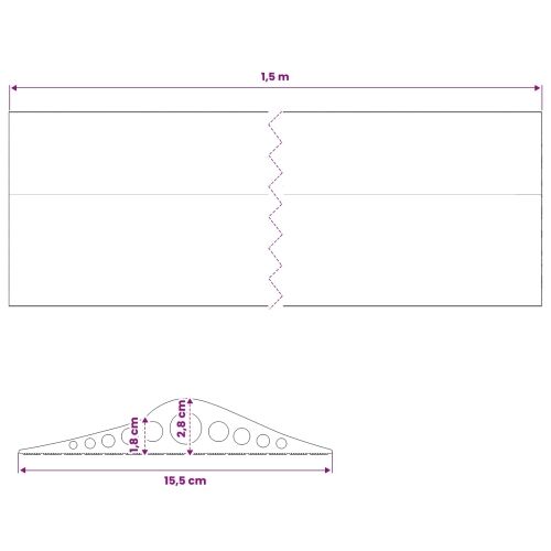 Brtva za garažni pod Crna 155 x 28 mm 1,5 m EPDM guma - 1,5 m Lučno (28 x 155 mm) Cijena