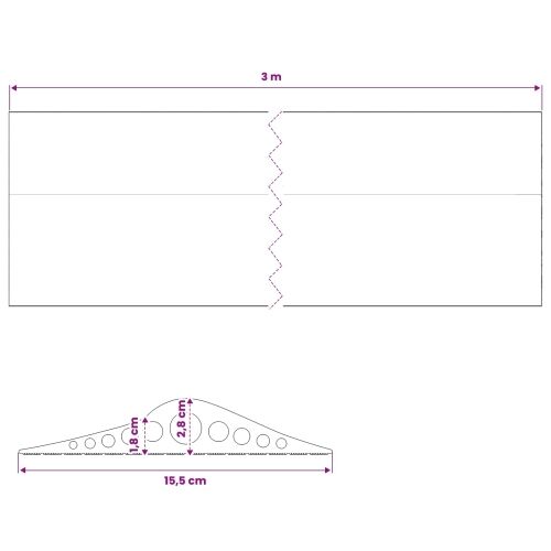 Brtva za garažni pod Crna 155 x 28 mm 3 m EPDM guma - 3 m Lučno (28 x 155 mm) Cijena