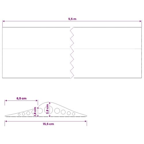 Brtva za garažni pod Crna 155 x 28 mm 5,5 m EPDM guma - 5,5 m Lučno (28 x 155 mm) Cijena
