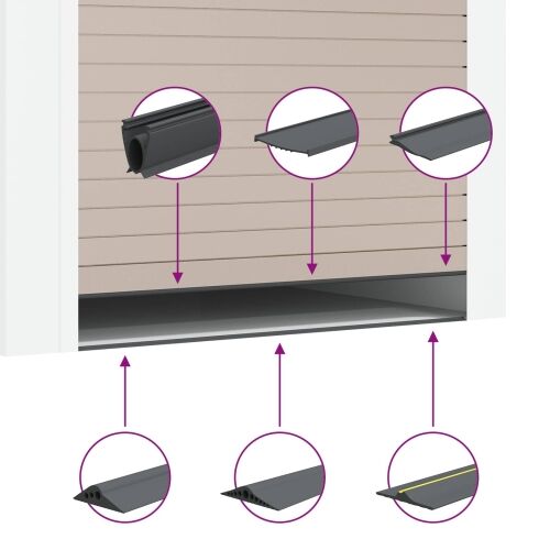 Brtva za garažni pod Crna 75 x 12 mm 5 m EPDM guma - 5 m Lučno (12 x 75 mm) Cijena