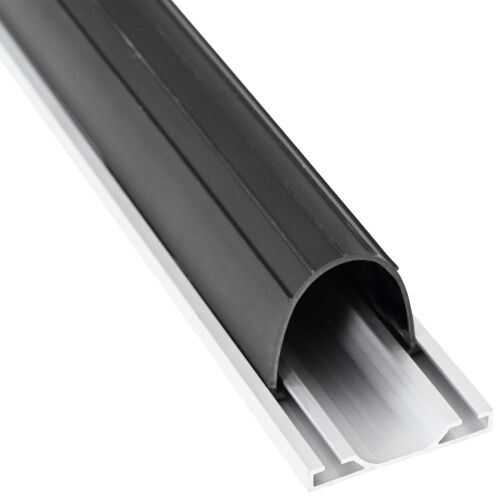 Brtva za garažna vrata Crna 70 x 6 mm 3,5 m PVC - 3,5 m I-gredni oblik (70 x 6 mm) Cijena
