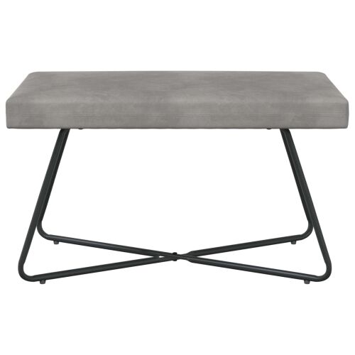 klupa Svjetlosiva 80 x 40 x 45 cm Baršun - Svjetlosiva 80 cm Cijena