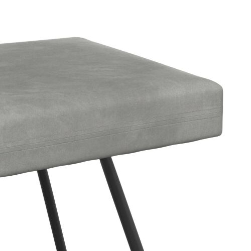 klupa Svjetlosiva 80 x 40 x 45 cm Baršun - Svjetlosiva 80 cm Cijena