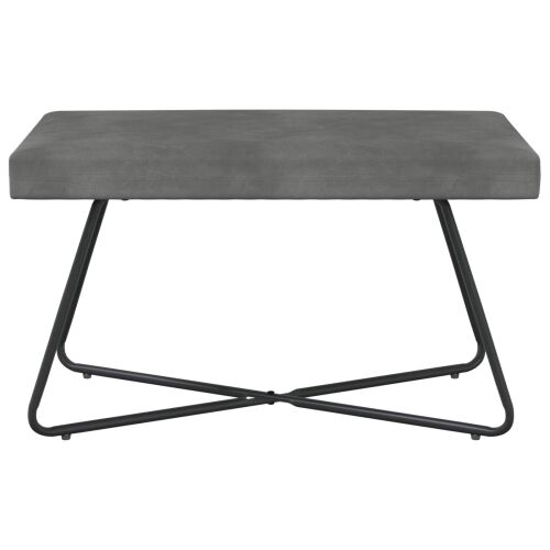 klupa Tamnosiva 80 x 40 x 45 cm Baršun - Tamnosiva 80 cm Cijena