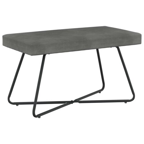 klupa Tamnosiva 80 x 40 x 45 cm Baršun - Tamnosiva 80 cm Cijena