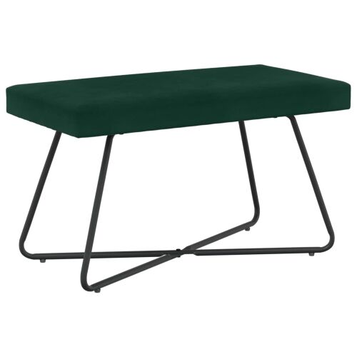 klupa Tamnozelena 80 x 40 x 45 cm Baršun - Tamnozelena 80 cm Cijena