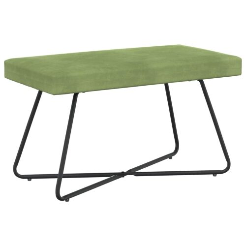 klupa Svijetlo zelena 80 x 40 x 45 cm Baršun - Svijetlo zelena 80 cm Cijena