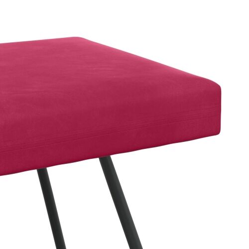 klupa Vinska crvena 80 x 40 x 45 cm Baršun - boja crnog vina 80 cm Cijena