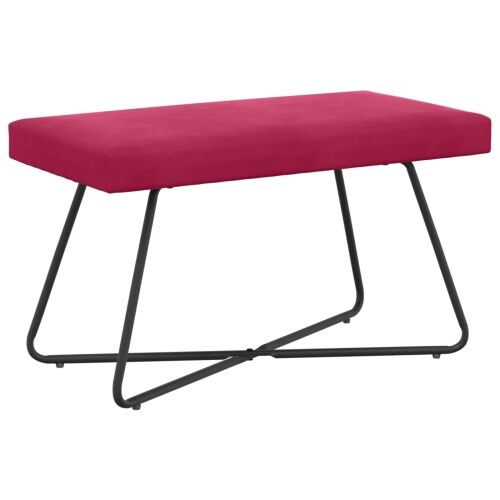 klupa Vinska crvena 80 x 40 x 45 cm Baršun - boja crnog vina 80 cm Cijena