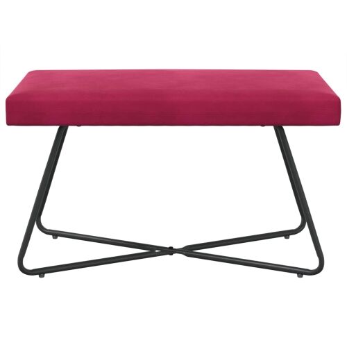 klupa Vinska crvena 80 x 40 x 45 cm Baršun - boja crnog vina 80 cm Cijena