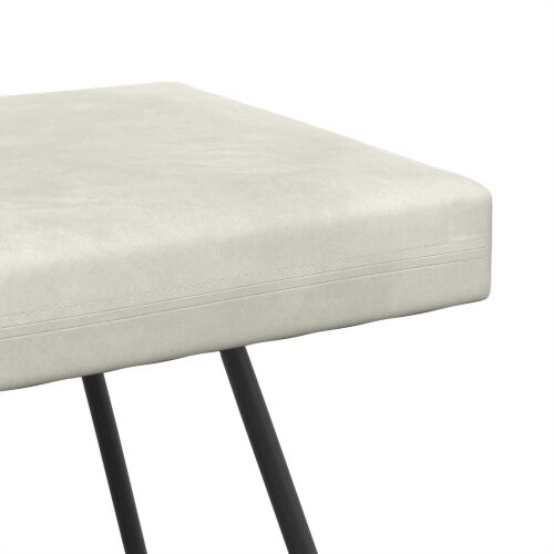 klupa Krem 80 x 40 x 45 cm Baršun - Krem 80 cm Cijena