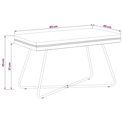 klupa Tirkizna 80 x 40 x 45 cm Baršun - Tirkizna 80 cm Cijena