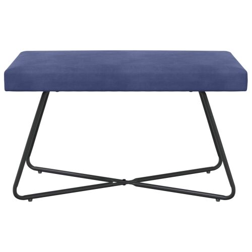 klupa Policijska plava 80 x 40 x 45 cm Baršun - Policijska plava 80 cm Cijena
