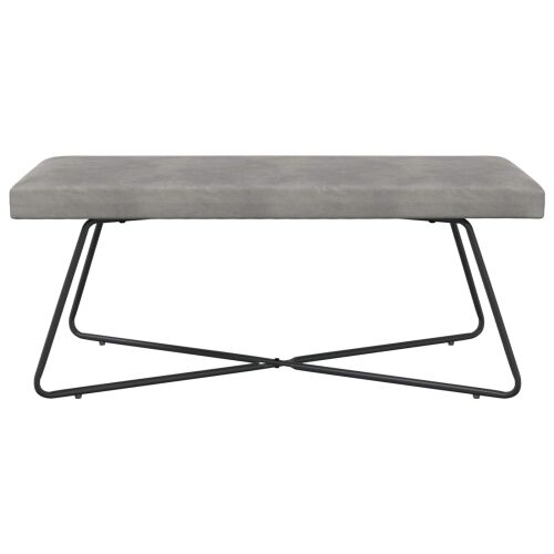 klupa Svjetlosiva 110 x 40 x 45 cm Baršun - Svjetlosiva 110 cm Cijena
