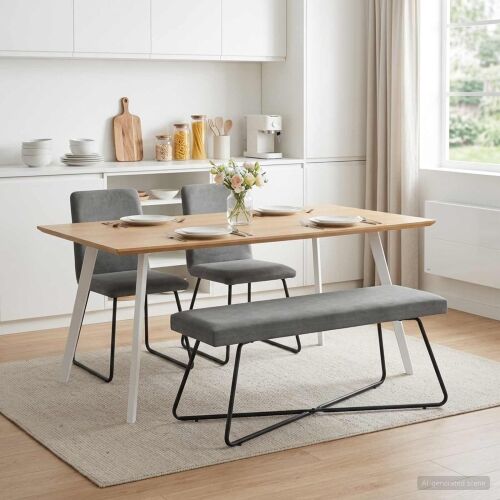 klupa Tamnosiva 110 x 40 x 45 cm Baršun - Tamnosiva 110 cm Cijena
