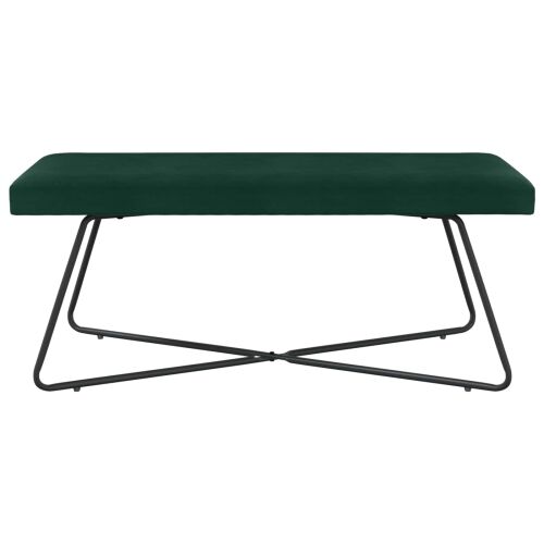 klupa Tamnozelena 110 x 40 x 45 cm Baršun - Tamnozelena 110 cm Cijena