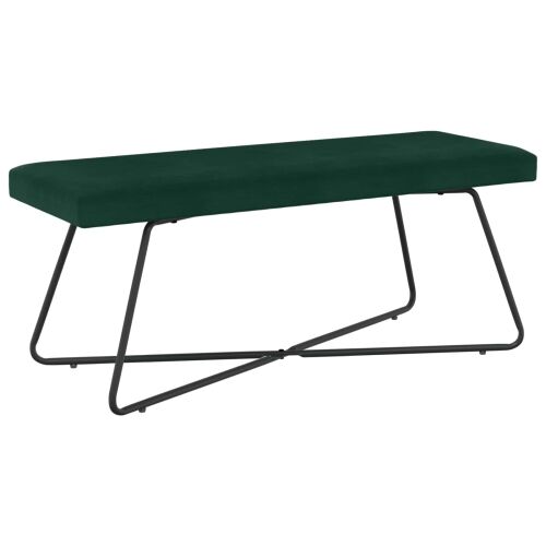 klupa Tamnozelena 110 x 40 x 45 cm Baršun - Tamnozelena 110 cm Cijena