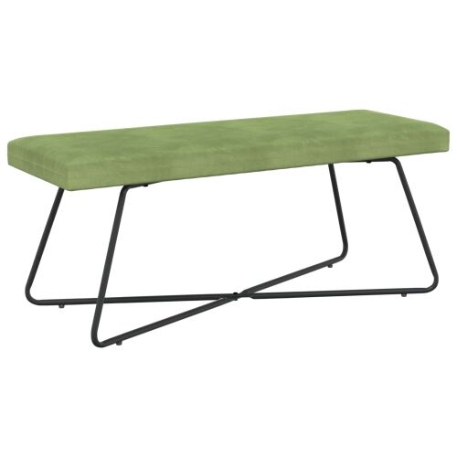 klupa Svijetlo zelena 110 x 40 x 45 cm Baršun - Svijetlo zelena 110 cm Cijena