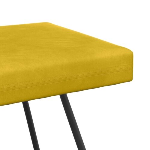 klupa Žuta 110 x 40 x 45 cm Baršun - Žuta 110 cm Cijena