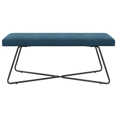 klupa Plava 110 x 40 x 45 cm Baršun - Plava 110 cm Cijena
