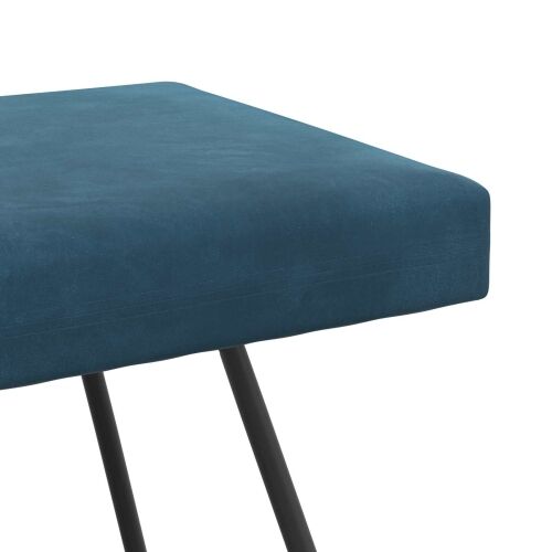 klupa Plava 110 x 40 x 45 cm Baršun - Plava 110 cm Cijena