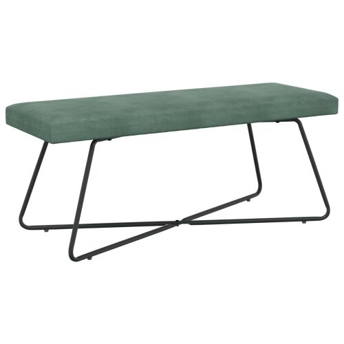 klupa Morska zelena 110 x 40 x 45 cm Baršun - zelena boja mora 110 cm Cijena