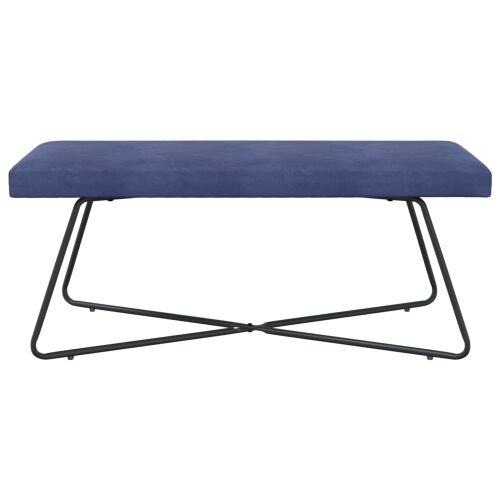 klupa Policijska plava 110 x 40 x 45 cm Baršun - Policijska plava 110 cm Cijena