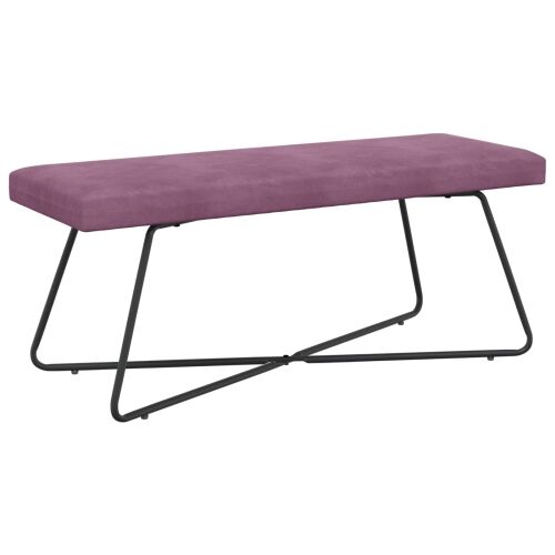 klupa Ljubičasta 110 x 40 x 45 cm Baršun - Ljubičasta 110 cm Cijena