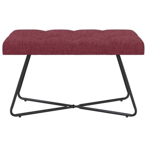 Klupa s gumbastim tkanjem Vinska crvena 80 x 40 x 46 cm Tkanina - boja crnog vina 80 cm Cijena