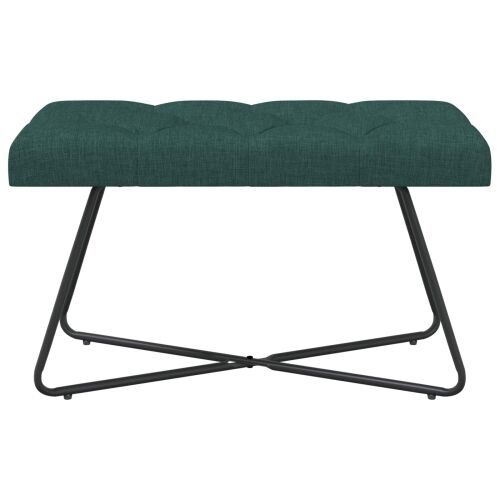 Klupa s gumbastim tkanjem Tamnozelena 80 x 40 x 46 cm Tkanina - Tamnozelena 80 cm Cijena