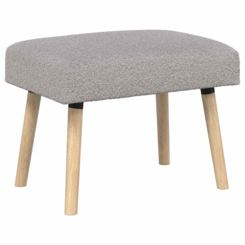 klupa Jednobojno Svjetlosiva 60 x 40 x 45 cm Bouclé - Svjetlosiva 60 x 40 x 45 cm Cijena