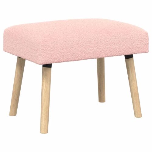 klupa Jednobojno Ružičasta 60 x 40 x 45 cm Bouclé - Ružičasta 60 x 40 x 45 cm Cijena