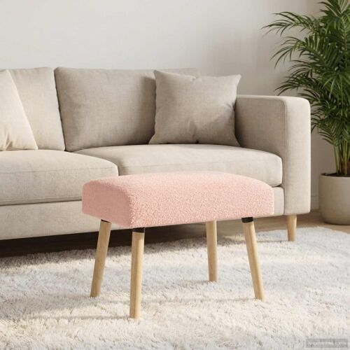 klupa Jednobojno Ružičasta 60 x 40 x 45 cm Bouclé - Ružičasta 60 x 40 x 45 cm Cijena
