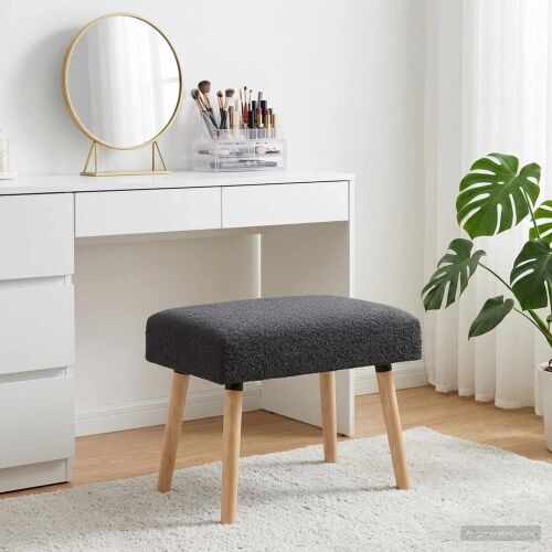 klupa Jednobojno Tamnosiva 60 x 40 x 45 cm Bouclé - Tamnosiva 60 x 40 x 45 cm Cijena
