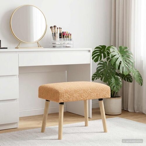 klupa Jednobojno Bež 60 x 40 x 45 cm Bouclé - Bež 60 x 40 x 45 cm Cijena