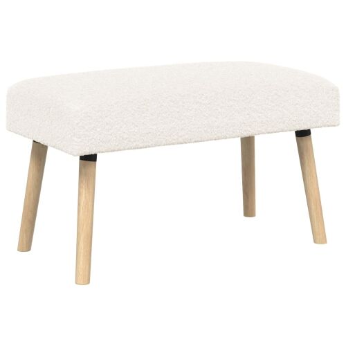 klupa Jednobojno Krem 80 x 40 x 46 cm Bouclé - Krem 80 x 40 x 46 cm Cijena