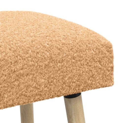 klupa Jednobojno Bež 80 x 40 x 46 cm Bouclé - Bež 80 x 40 x 46 cm Cijena