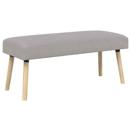 klupa Jednobojno Svjetlosiva 110 x 40 x 46 cm Bouclé - Svjetlosiva 110 x 40 x 46 cm Cijena