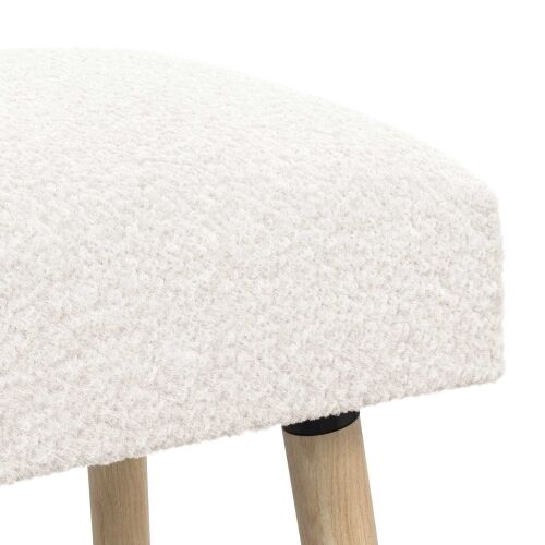 klupa Jednobojno Krem 110 x 40 x 46 cm Bouclé - Krem 110 x 40 x 46 cm Cijena