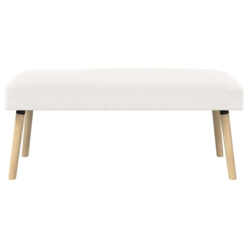 klupa Jednobojno Krem 110 x 40 x 46 cm Bouclé - Krem 110 x 40 x 46 cm Cijena