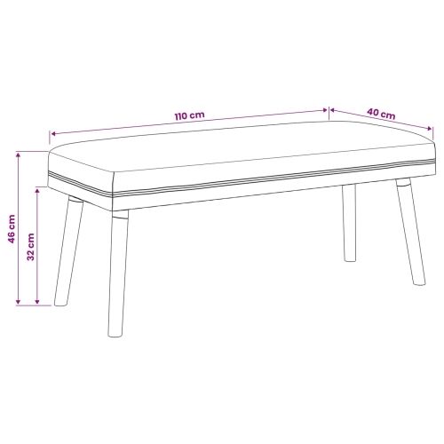 klupa Jednobojno Ružičasta 110 x 40 x 46 cm Bouclé - Ružičasta 110 x 40 x 46 cm Cijena