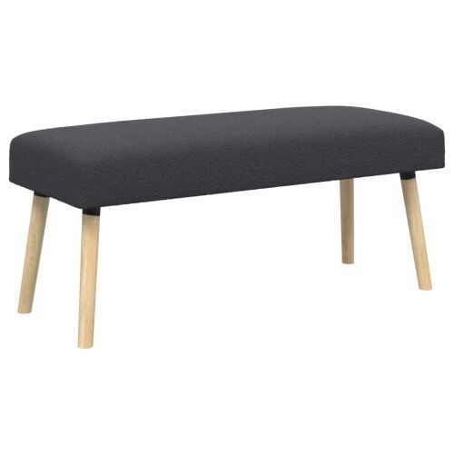 klupa Jednobojno Tamnosiva 110 x 40 x 46 cm Bouclé - Tamnosiva 110 x 40 x 46 cm Cijena