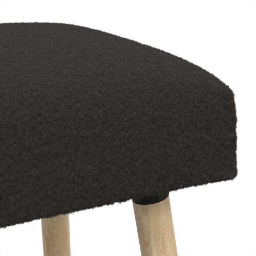 klupa Jednobojno Crna 110 x 40 x 46 cm Bouclé - Crna 110 x 40 x 46 cm Cijena